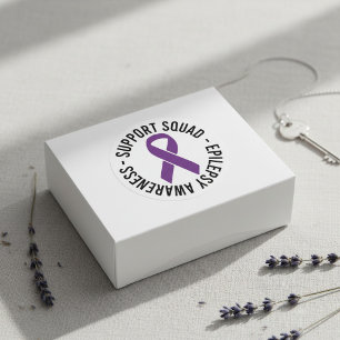 Adesivo Redondo Presente de Conscientização da Epilepsia Squad de 