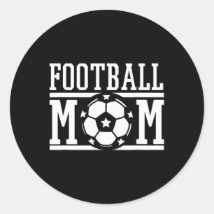 Adesivo Redondo Presente de Dia de Jogo de Futebol para Mãe Orgulh