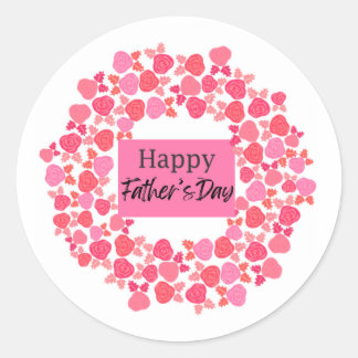 Adesivo Redondo Presente de dia de os pais