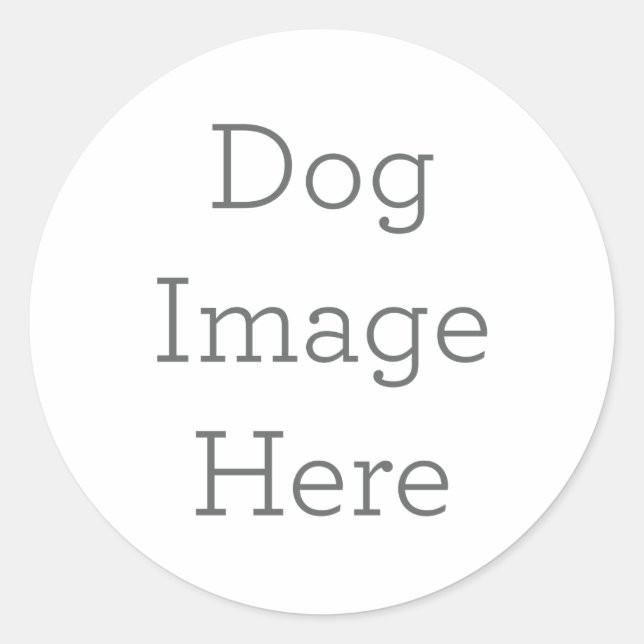 Adesivo Redondo Presente de Dog Sticker Personalizado (Frente)