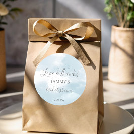 Adesivo Redondo Presente de favor de chá de panela Cloud 9