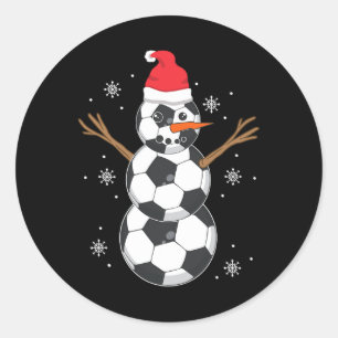 Adesivo Redondo Presente de Natal para Amante do Futebol e do Espo