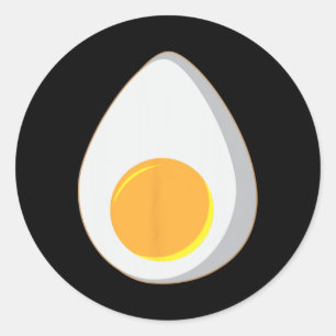 Adesivo Redondo Presente de Ovos Legal Com Roupa De Ovos