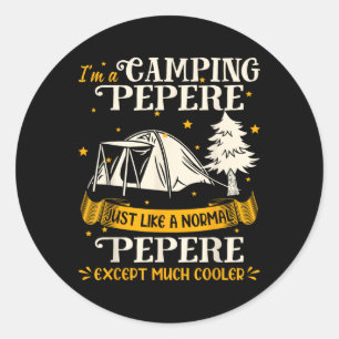Adesivo Redondo Presente de Pepere Muito Mais Legal para Camping P