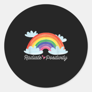 Adesivo Redondo Presente de SAUDAÇÃO Mental da Radiação Positiva
