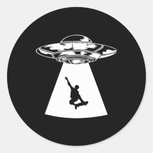 Adesivo Redondo Presente de skate engraçado para skatista legal