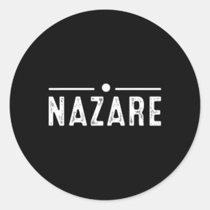 Adesivo Redondo Presente de Surf de Nazaré