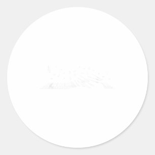 Adesivo Redondo Presente de Tocador de Piano de Música Clical Nota