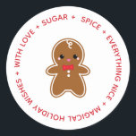 Adesivo Redondo presente de troca de biscoito CHRISTMAS<br><div class="desc">Este item faz parte da nossa coleção de swaps de cookies. Os convites correspondentes e outros itens de terceiros estão disponíveis em nosso compro.</div>