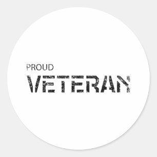 Adesivo Redondo Presente do Exército Militar de Guerra Veterana