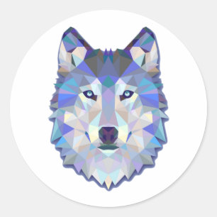 Adesivo Redondo Presente dos animais do lobo o melhor