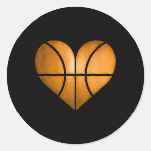 Adesivo Redondo Presente Engraçado De Design De Basquete Para Namo