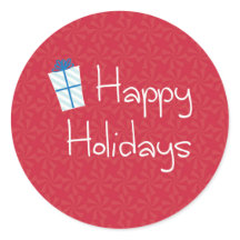 Presente envolvido com Peppermint vermelho boas