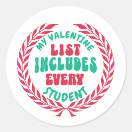 Adesivo Redondo Presente fantástico para professores no Dia de os 