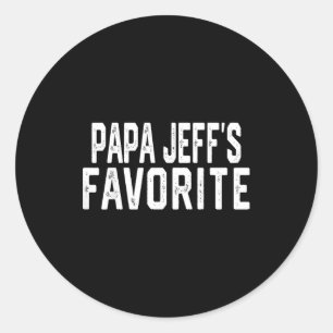 Adesivo Redondo Presente favorito do Dia dos Pais do Papai Jeff Av