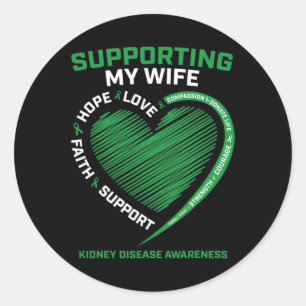 Adesivo Redondo Presente Marido Transplante Esposa Doença Renal Co
