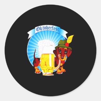 Adesivo Redondo Presente no cão | Dachshund Legal