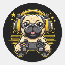 Presente no jogo Gamer Pug Gaming Pugs