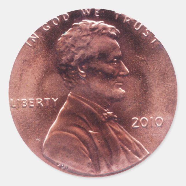 Adesivo Redondo Presente Numismático (Frente)