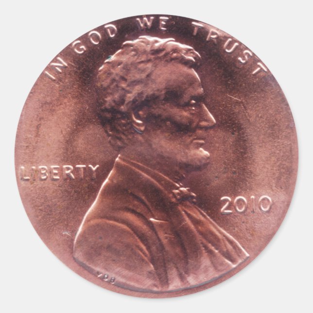 Adesivo Redondo Presente Numismático (Frente)