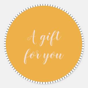 Adesivo Redondo Presente para clientes de pequenas empresas com sc