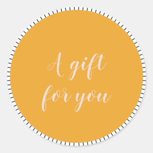 Adesivo Redondo Presente para clientes de pequenas empresas com sc (Frente)