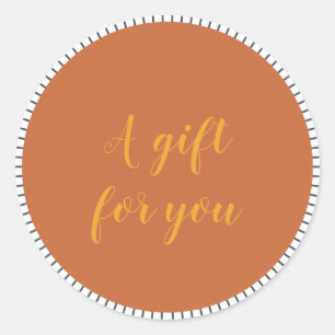 Adesivo Redondo Presente para clientes de pequenas empresas com sc