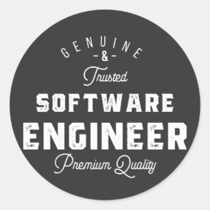Adesivo Redondo Presente para o Engenheiro de software