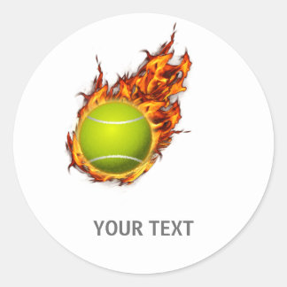 Adesivo Redondo Presente personalizado de Tênis Ball no tema Tênis