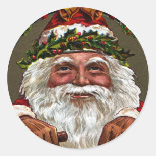 Adesivo Redondo Presentes 1909 de oscilação de Papai Noel