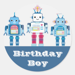 Adesivo Redondo Presentes azuis e vermelhos legal da novidade dos