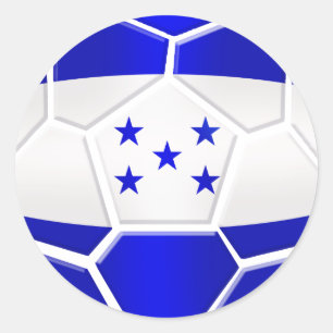 Adesivo Redondo Presentes da bola de futebol do Los Catrachos