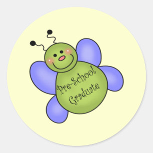 Adesivo Redondo Presentes da graduação do pré-escolar