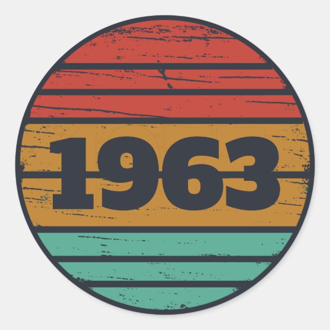 Adesivo Redondo Presentes de aniversário personalizados (Frente)