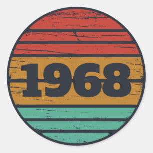 Adesivo Redondo Presentes de aniversário personalizados