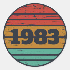 Adesivo Redondo Presentes de aniversário personalizados