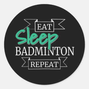 Adesivo Redondo Presentes de Badminton