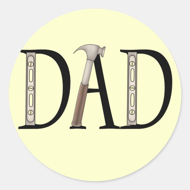 Adesivo Redondo Presentes de carpinteiro (Frente)