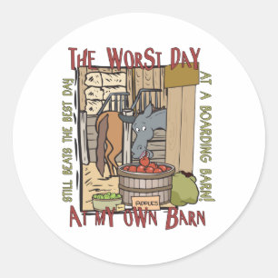 Adesivo Redondo Presentes de Cavalos