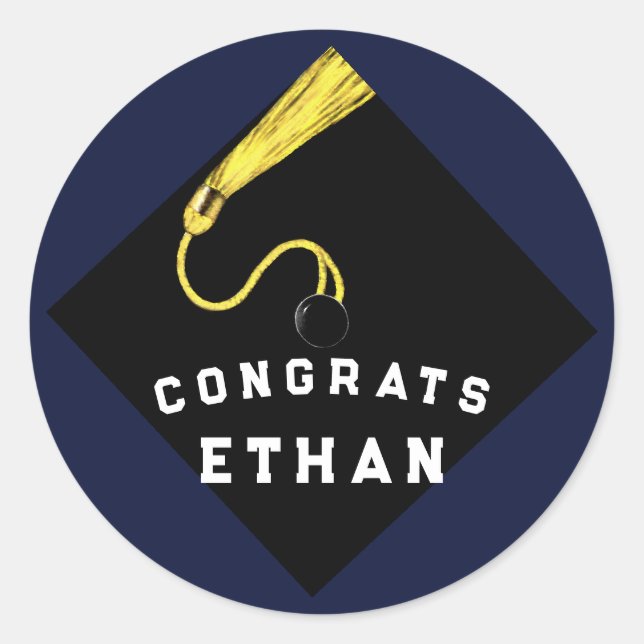 Adesivo Redondo Presentes de Graduação (Frente)