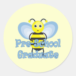 Adesivo Redondo Presentes de graduação pré-escolar