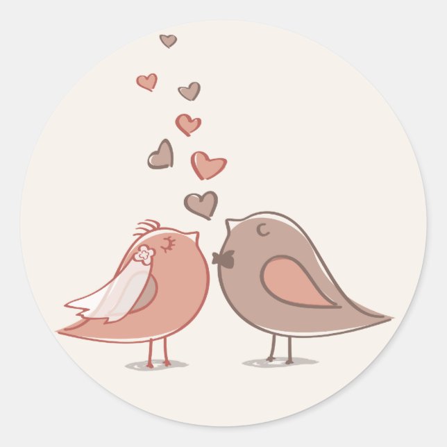 Adesivo Redondo Presentes de noivas e de noivos (Frente)