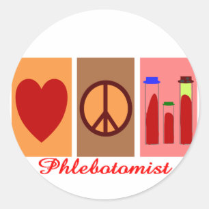 Adesivo Redondo Presentes de Phlebotomist