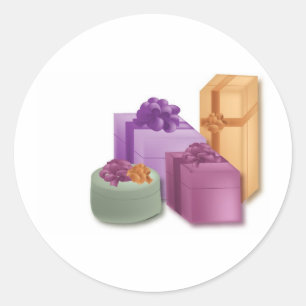 Adesivo Redondo Presentes de Recepção