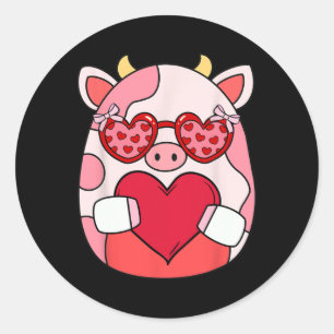 Adesivo Redondo Presentes de São Valentim do Squish Squad para Cri