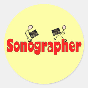 Adesivo Redondo Presentes de Sonographer