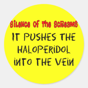 Adesivo Redondo Presentes divertidos da enfermeira de Psych
