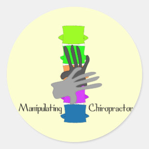 Adesivo Redondo Presentes do Chiropractor