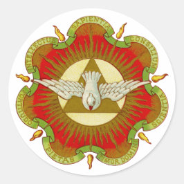 Adesivo Redondo Presentes do Espírito Santo (BK 026) (Estilo 2c)