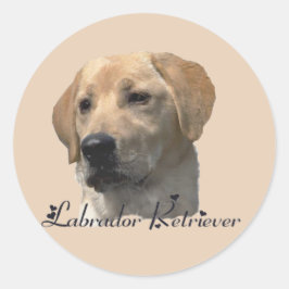 Adesivo Redondo Presentes do Labrador Retriever